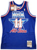 Utah Jazz Karl Malone Autographed Blue Authentic Mitchell & Ness 1992 All Star Game Jersey Size L Beckett BAS Witness Stock #211880