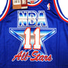 Utah Jazz Karl Malone Autographed Blue Authentic Mitchell & Ness 1992 All Star Game Jersey Size XL Beckett BAS Witness Stock #211879