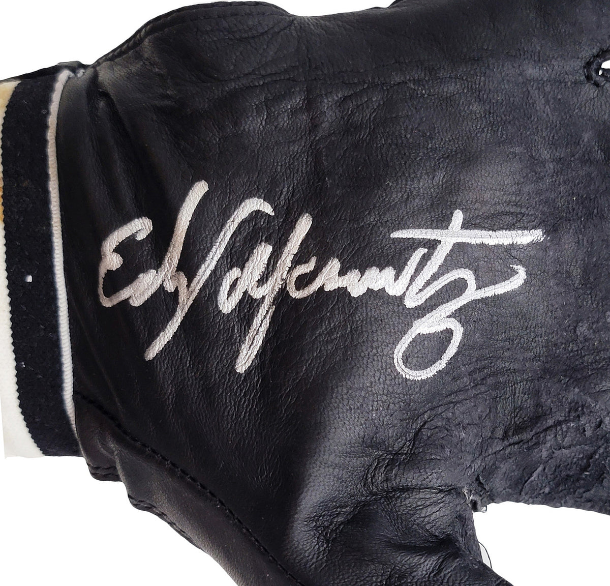 Edgar Martinez Autographed Franklin Game Used Black Batting Gloves Seattle Mariners With Signed Certificate Stock #211908