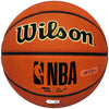 John Stockton Autographed Composite Leather Utah Jazz Logo Basketball Beckett BAS Witness Stock #224366