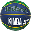 John Stockton Autographed Blue & Green Tie-dye Utah Jazz Logo Basketball Beckett BAS Witness Stock #224369
