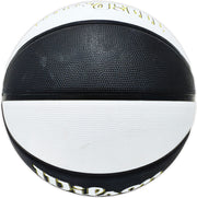 John Stockton Autographed Black & White Team Tribute Utah Jazz Logo Basketball Beckett BAS Witness Stock #224370