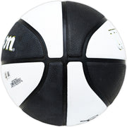 John Stockton Autographed Black & White Team Tribute Utah Jazz Logo Basketball Beckett BAS Witness Stock #224370