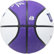 John Stockton Autographed Purple & White City Edition Basketball Utah Jazz Beckett BAS Witness Stock #224371
