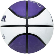John Stockton Autographed Purple & White City Edition Basketball Utah Jazz Beckett BAS Witness Stock #224371