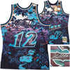 Utah Jazz John Stockton Autographed Purple Authentic Mitchell & Ness 1996-97 Hardwood Classic Swingman Asian Heritage 5.0 Jersey Size L Beckett BAS Witness Stock #224343