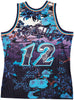 Utah Jazz John Stockton Autographed Purple Authentic Mitchell & Ness 1996-97 Hardwood Classic Swingman Asian Heritage 5.0 Jersey Size L Beckett BAS Witness Stock #224343
