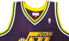 Utah Jazz John Stockton Autographed Purple Authentic Mitchell & Ness 1991-92 Hardwood Classic Swingman Jersey Size XL Beckett BAS Witness Stock #224355