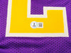 Utah Jazz John Stockton Autographed Purple Jersey Beckett BAS Witness Stock #224360