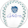 Josh Jung Autographed Official 2023 All Star Game Logo Game Baseball Texas Rangers Beckett BAS Witness Stock #224412