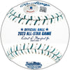 Marcus Semien Autographed Official 2023 All Star Game Logo Game Baseball Texas Rangers Beckett BAS Witness Stock #224413