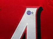 Cincinnati Reds Elly De La Cruz Autographed Framed Red Jersey Beckett BAS QR Stock #239066