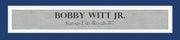 Kansas City Royals Bobby Witt Jr. Autographed Framed Blue Nike Jersey Beckett BAS Witness Stock #239067