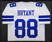 Dallas Cowboys Dez Bryant Autographed Framed White Jersey Beckett BAS Witness Stock #239061