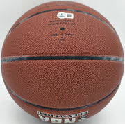 Paul Arizin Autographed Spalding Leather Basketball Philadelphia Warriors "#11 Phila. Warriors" Beckett BAS QR #BR88746
