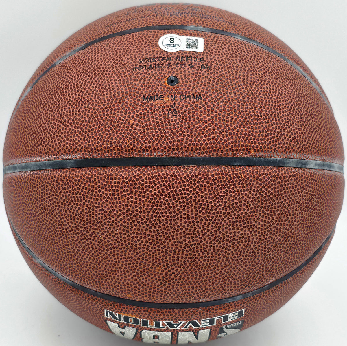 Paul Arizin Autographed Spalding Leather Basketball Philadelphia Warriors "#11 Phila. Warriors" Beckett BAS QR #BR88746