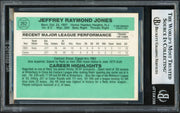 Jeff Jones Autographed 1984 Donruss Rookie Card #262 Cincinnati Reds Beckett BAS #17605965