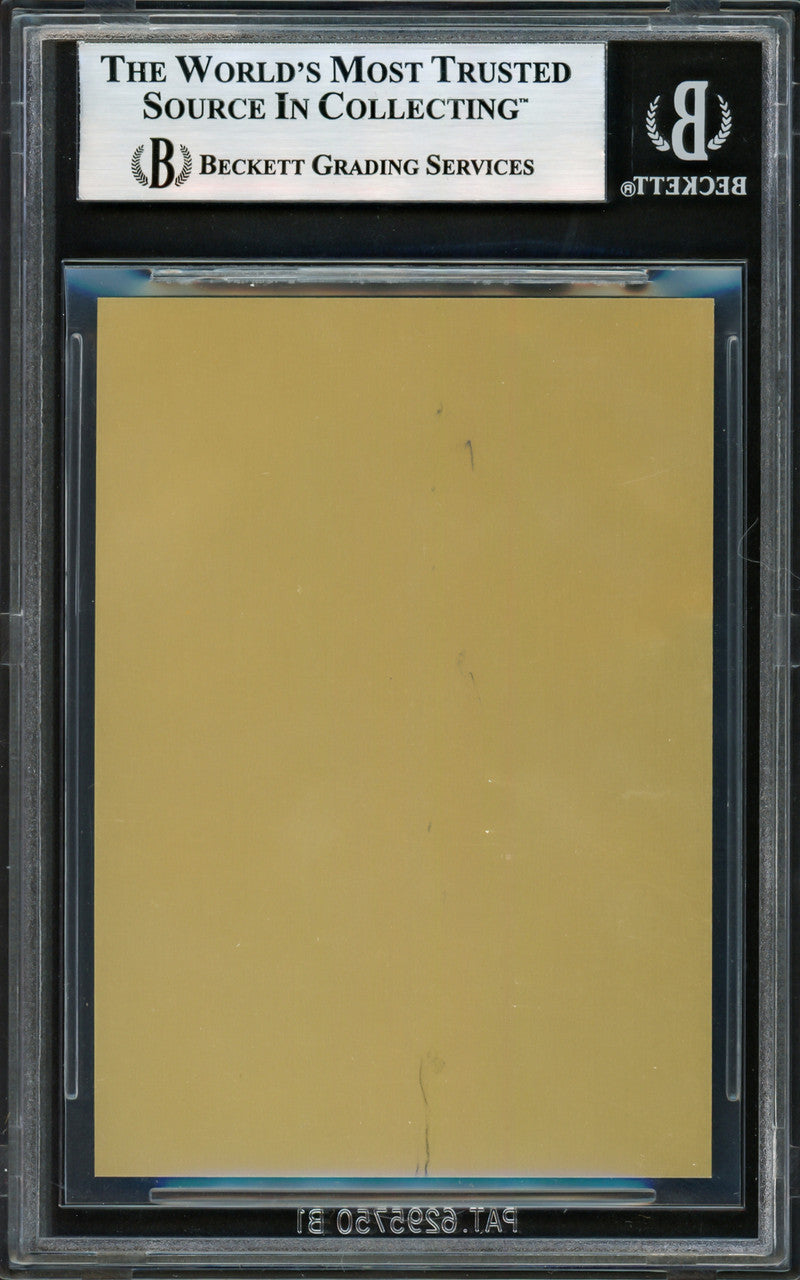 Willie Mays Autographed Metallic HOF Plaque Card San Francisco Giants Beckett BAS #17607922