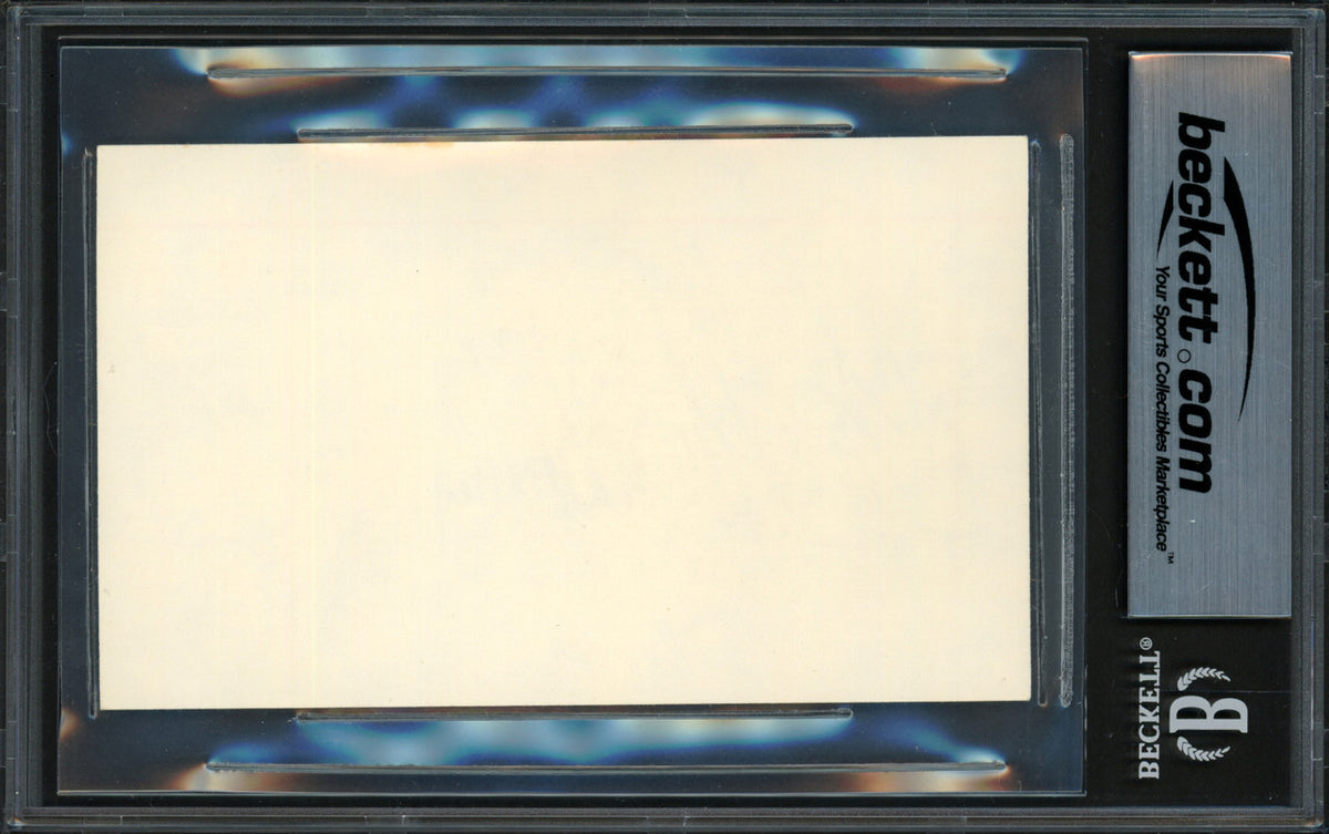 Bo Schembechler Autographed 3x5 Index Card Michigan Wolverines Beckett BAS #17607396