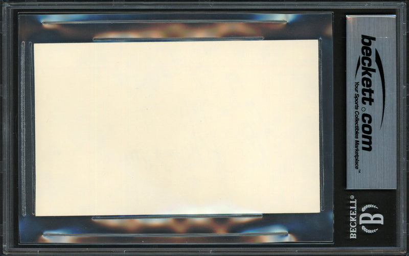 Bo Schembechler Autographed 3x5 Index Card Michigan Wolverines Beckett BAS #17607397