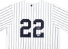 New York Yankees Juan Soto Autographed White Pinstripes Nike Jersey Size L Beckett BAS QR Stock #226401