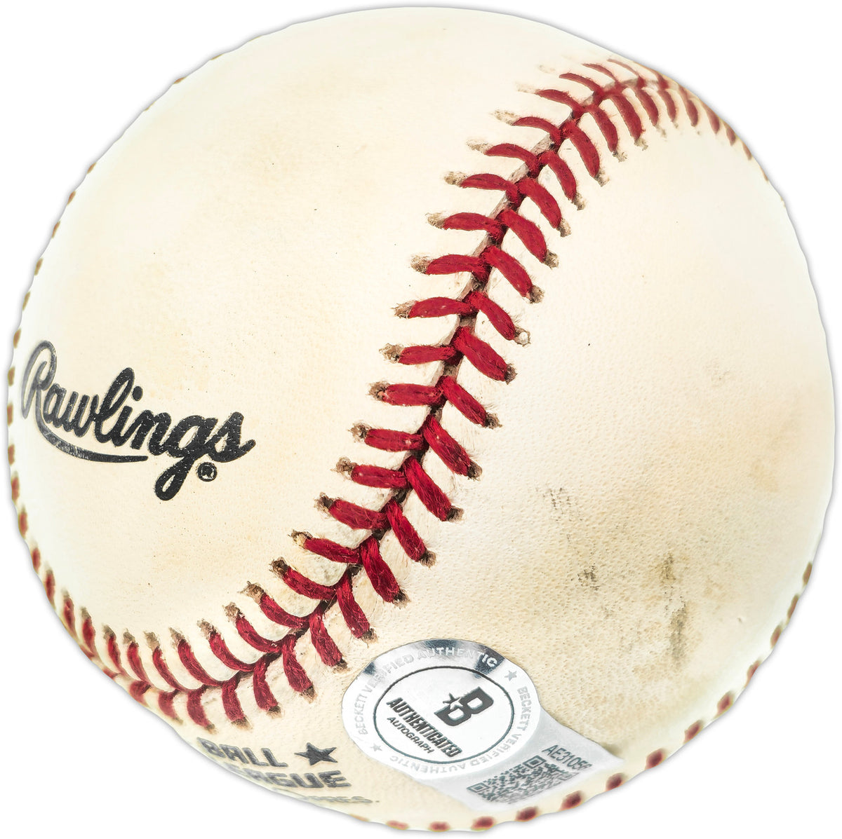 Willie Mays Autographed Official NL Baseball San Francisco Giants Beckett BAS #AE31056