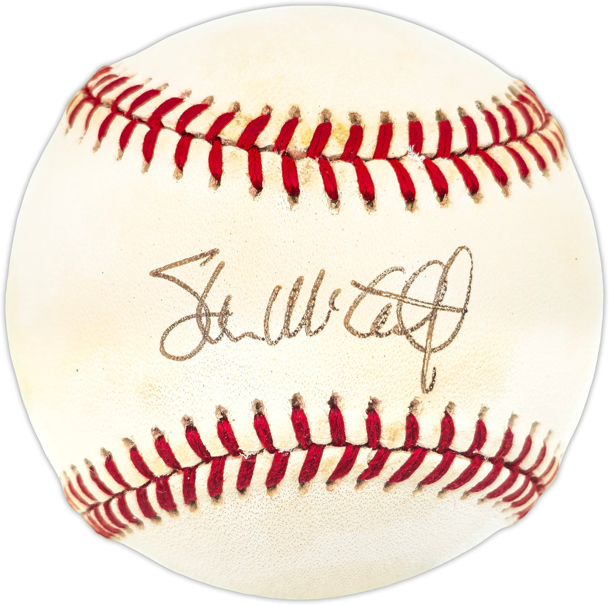 Steve McCatty Autographed Official AL Baseball Oakland A's Beckett BAS QR #BR49765