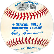 Steve McCatty Autographed Official AL Baseball Oakland A's Beckett BAS QR #BR49766