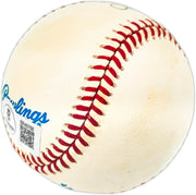Steve McCatty Autographed Official AL Baseball Oakland A's Beckett BAS QR #BR49766