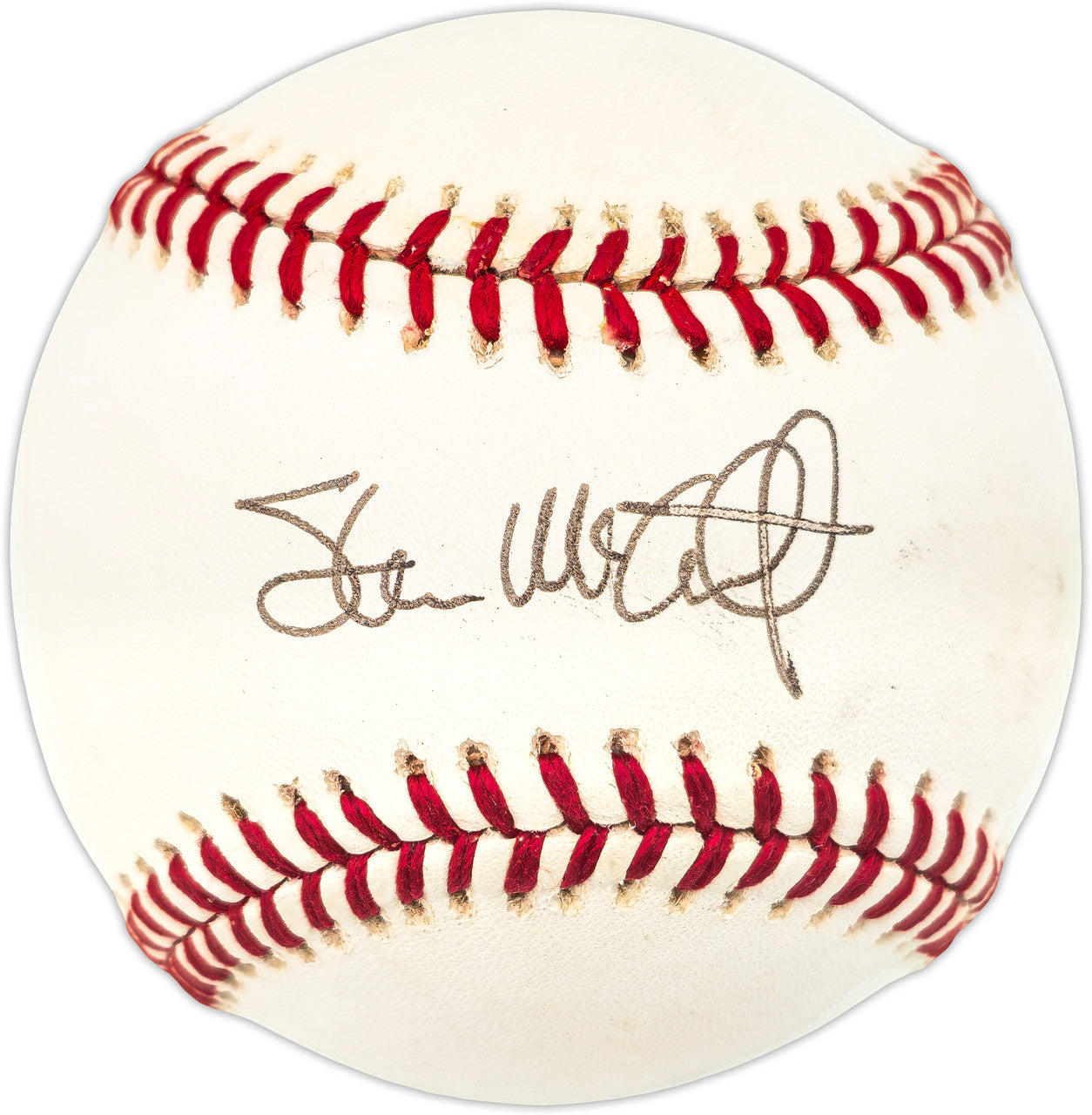 Steve McCatty Autographed Official AL Baseball Oakland A's Beckett BAS QR #BR49768