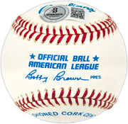 Steve McCatty Autographed Official AL Baseball Oakland A's Beckett BAS QR #BR49768