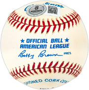 Steve McCatty Autographed Official AL Baseball Oakland A's Beckett BAS QR #BR49769