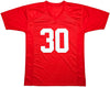 Nebraska Cornhuskers Mike Rozier Autographed Red Jersey "Heisman 1983" Beckett BAS QR Stock #212608