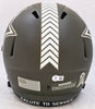 Roger Staubach Autographed Dallas Cowboys Salute To Service Camo Full Size Replica Speed Helmet Beckett BAS Witness Stock #212596
