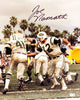 Joe Namath Autographed 16x20 Photo New York Jets Signed In Black Beckett BAS Witness Stock #212603