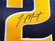 Murray State Racers Ja Morant Autographed Framed Blue Retro Brand Jersey JSA Stock #212662