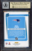 Mac Jones Autographed 2021 Donruss Rated Rookie Card #255 New England Patriots BGS 9.5 Auto Grade Mint 9 Beckett BAS #15466117