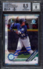 Julio Rodriguez Autographed 2019 Bowman Chrome Prospects Rookie Card #BCP33 Seattle Mariners BGS 8.5 Auto Grade Near Mint/Mint 8 Beckett BAS #15469249