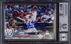 Juan Soto Autographed 2018 Topps Update Rookie Card #US104 New York Mets BGS 8.5 Auto Grade Mint 9 Beckett BAS #15468786