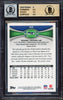 Russell Wilson Autographed 2012 Topps Rookie Card #165 Seattle Seahawks BGS 9.5 Auto Grade Mint 9 Beckett BAS #15465304