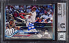 Juan Soto Autographed 2018 Topps Update Rookie Card #US104 New York Mets BGS 8.5 Auto Grade Gem Mint 10 Beckett BAS Stock #213277