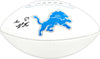 Sam LaPorta Autographed Detroit Lions White Logo Football Beckett BAS Witness Stock #225896