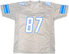 Detroit Lions Sam LaPorta Autographed Gray Jersey Beckett BAS Witness Stock #225899