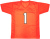 Cincinnati Bengals Ja'Marr Chase Autographed Orange Jersey Beckett BAS Witness Stock #226403