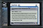 Fernando Tatis Jr. Autographed 2019 Topp Chrome Update Rookie Card #54 San Diego Padres (Bubbling) Beckett BAS Stock #239739
