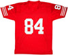 San Francisco 49ers Brent Jones Autographed Red Jersey PSA/DNA Stock #212449