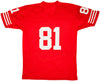 San Francisco 49ers Russ Francis Autographed Red Jersey PSA/DNA Stock #212447