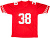 San Francisco 49ers Marcus Lattimore Autographed Red Jersey Beckett BAS QR Stock #212445