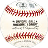 Preston Ward Autographed Official NL Baseball Los Angeles Dodgers, Chicago Cubs Beckett BAS QR #BM25081