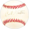 Curt Motton Autographed Official AL Baseball Baltimore Orioles Beckett BAS QR #BM25091